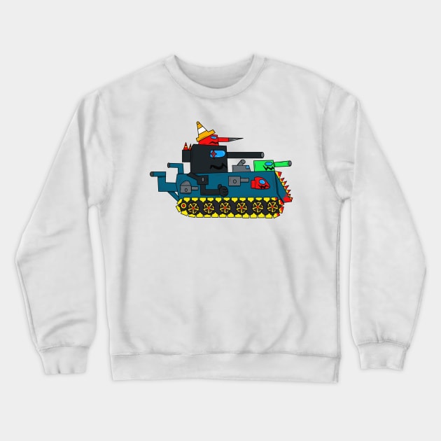 Tamongus Tank Crewneck Sweatshirt by ozilio clothing